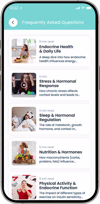 Research content library with study materials FAQs and updates