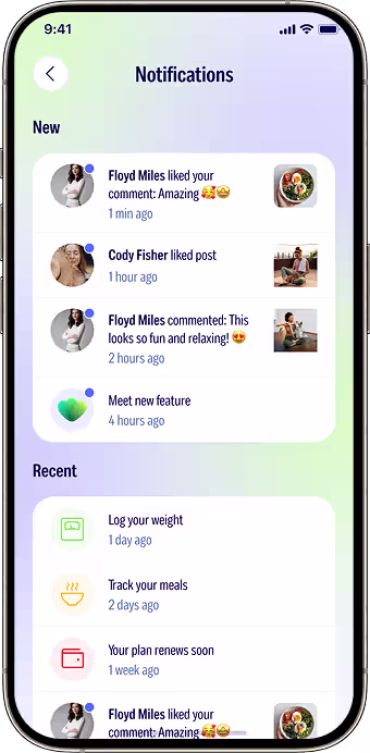 Notifications and daily streak tracking for habit consistency