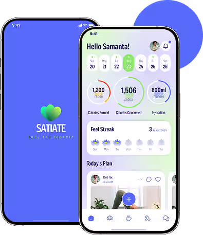Weight maintenance app screens for nutrition tracking coaching and progress monitoring