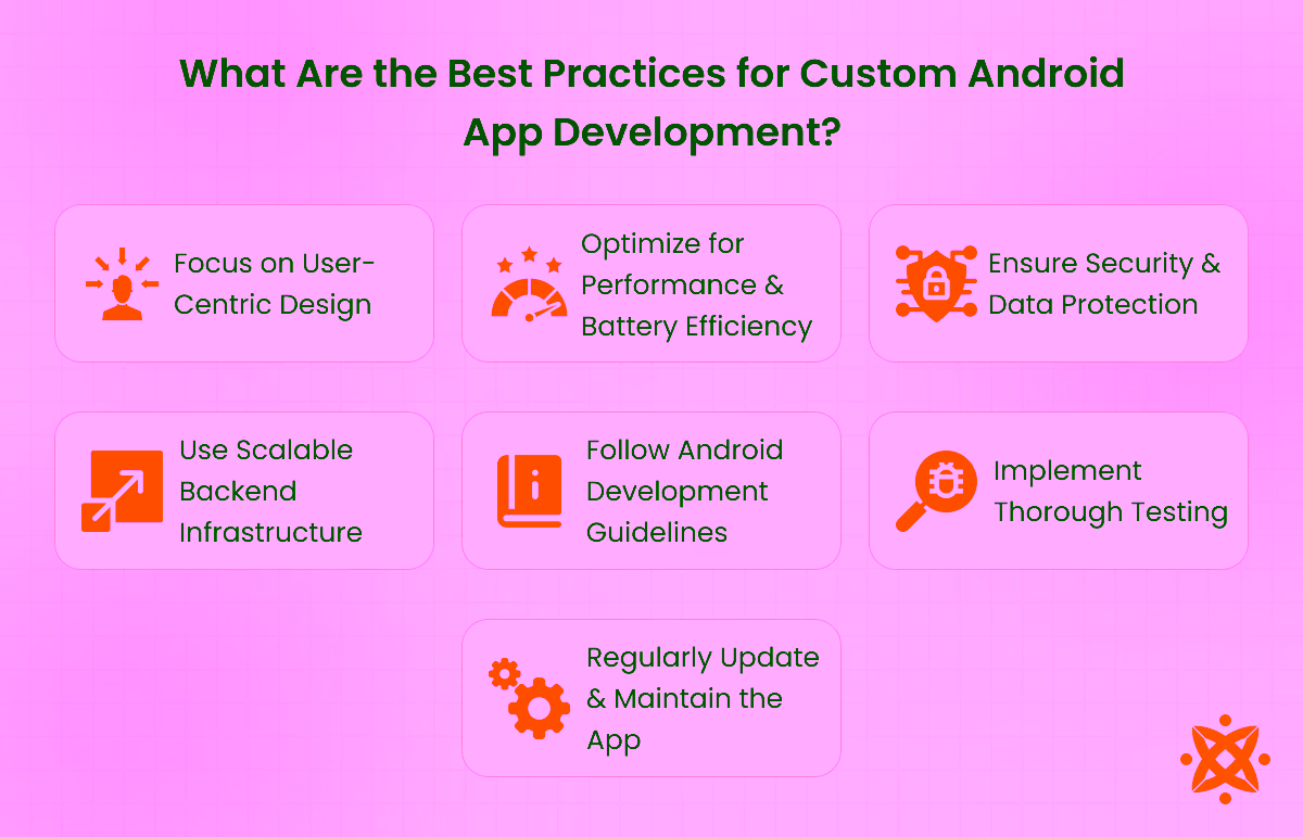 Best practices for building efficient and scalable custom Android apps