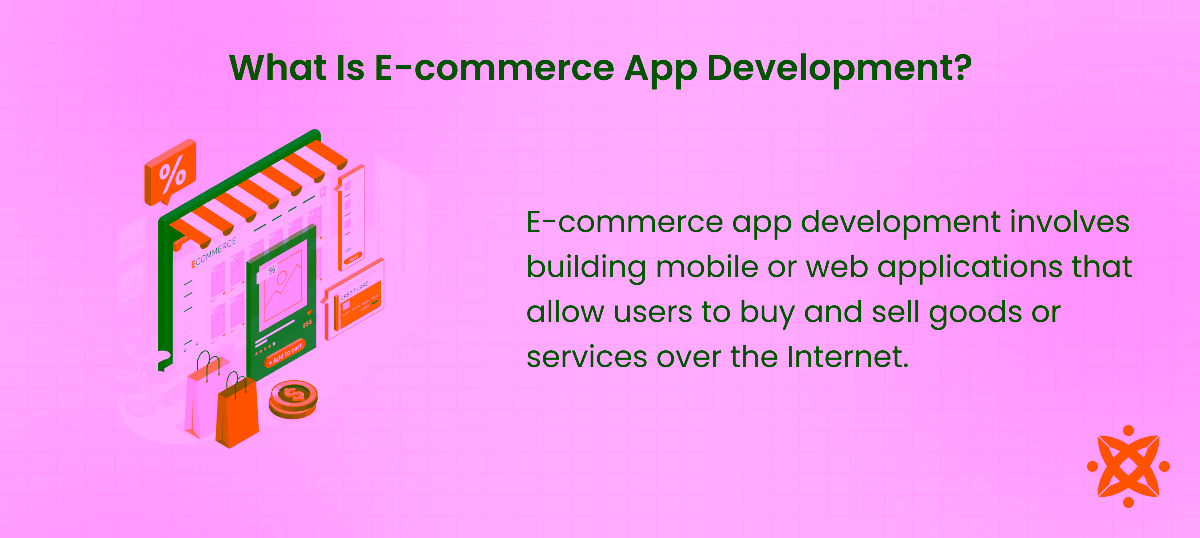 Definition of e-commerce app development for building online shopping applications